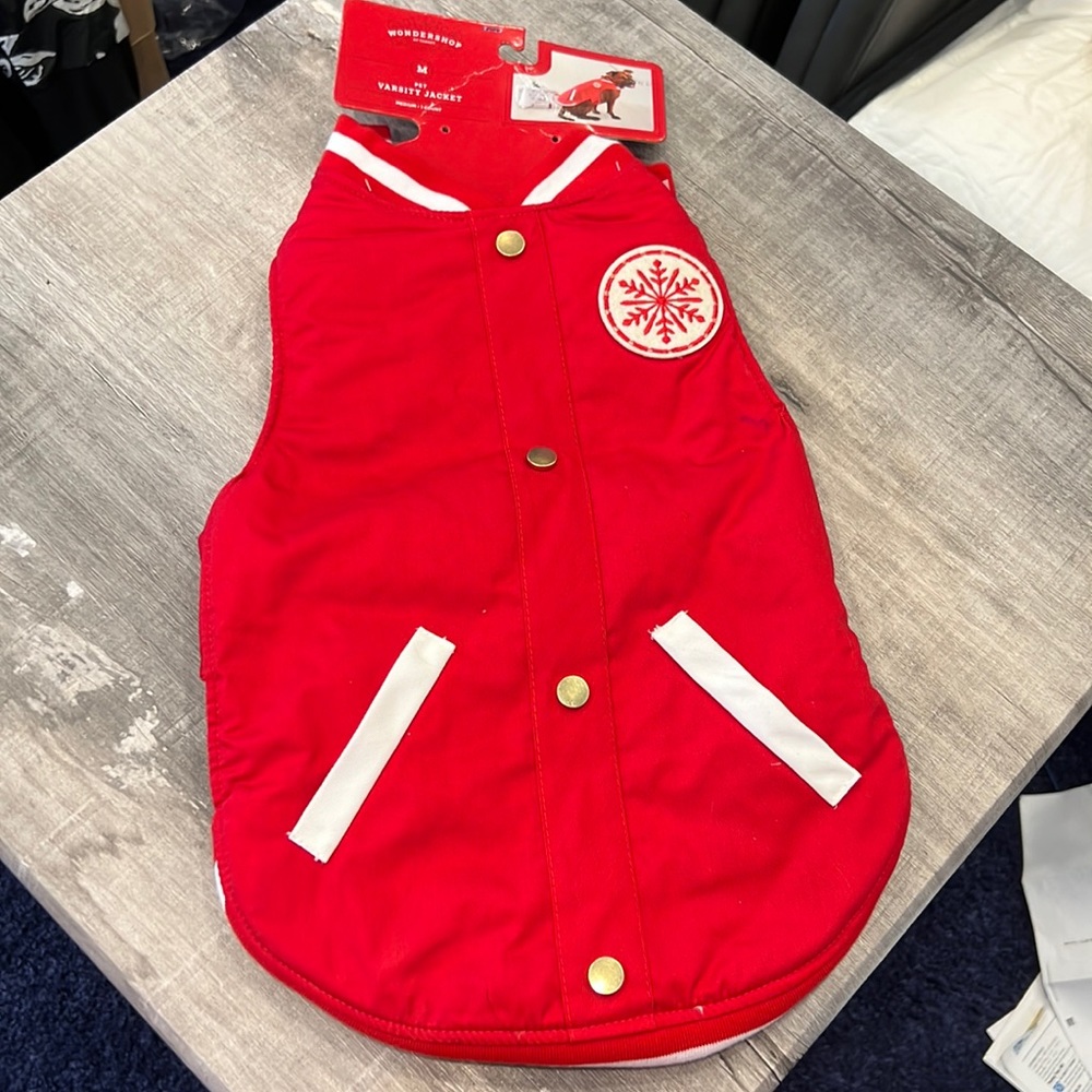 NWT doggie 🐶 VARSITY JACKET M‎